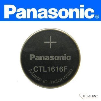 Oryginalny akumulator Panasonic CTL1616F. (to nowszy model baterii CTL1616) . Kondensator (jonowo litowy) ma zastosowanie do zegarków Casio Tough.jpg