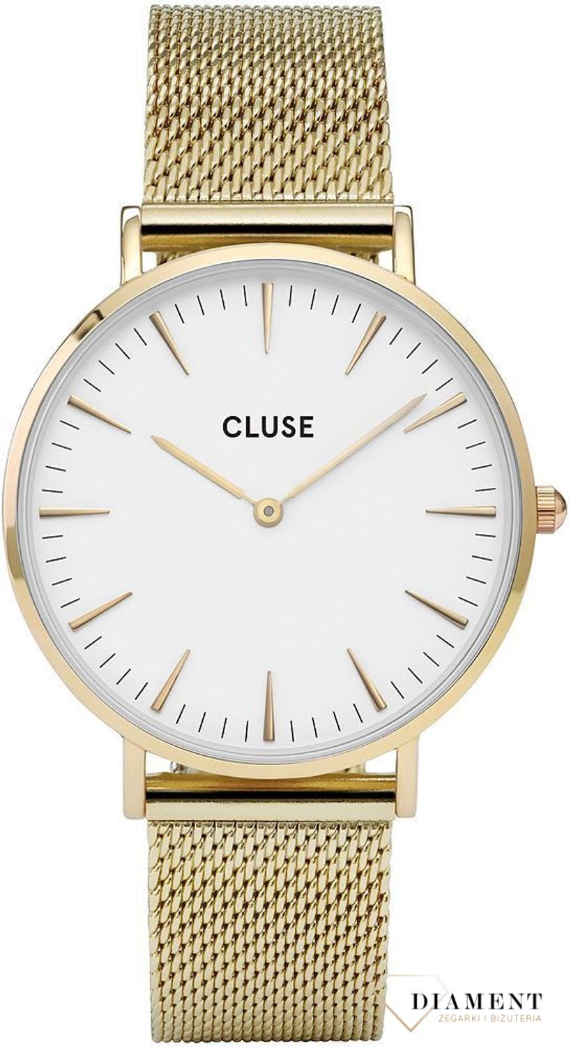 Elegancki zegarek damski w pięknym złotym kolorze, z wyraźną jasną tarcza. Zegarek damski to świetny pomysł na prezent dla kobiety. Darmowa wysyłka! Grawer gratis!v (2).jpg