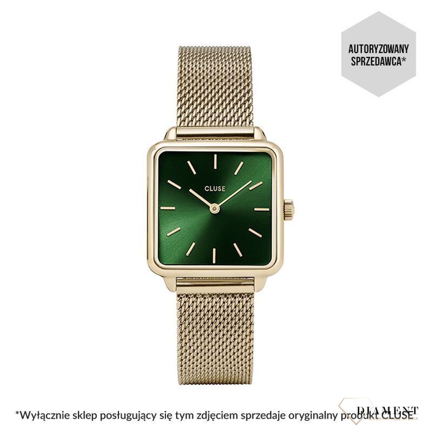 Zegarek damski CLUSE La Tetragone Gold Forest Green CW0101207013 (1).jpg