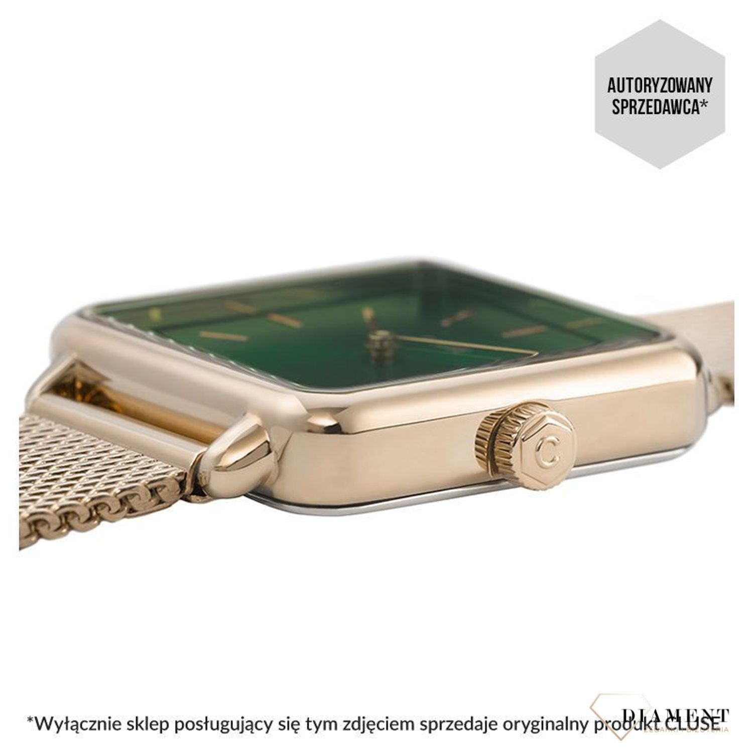 Zegarek damski CLUSE La Tetragone Gold Forest Green CW0101207013 (1).jpg