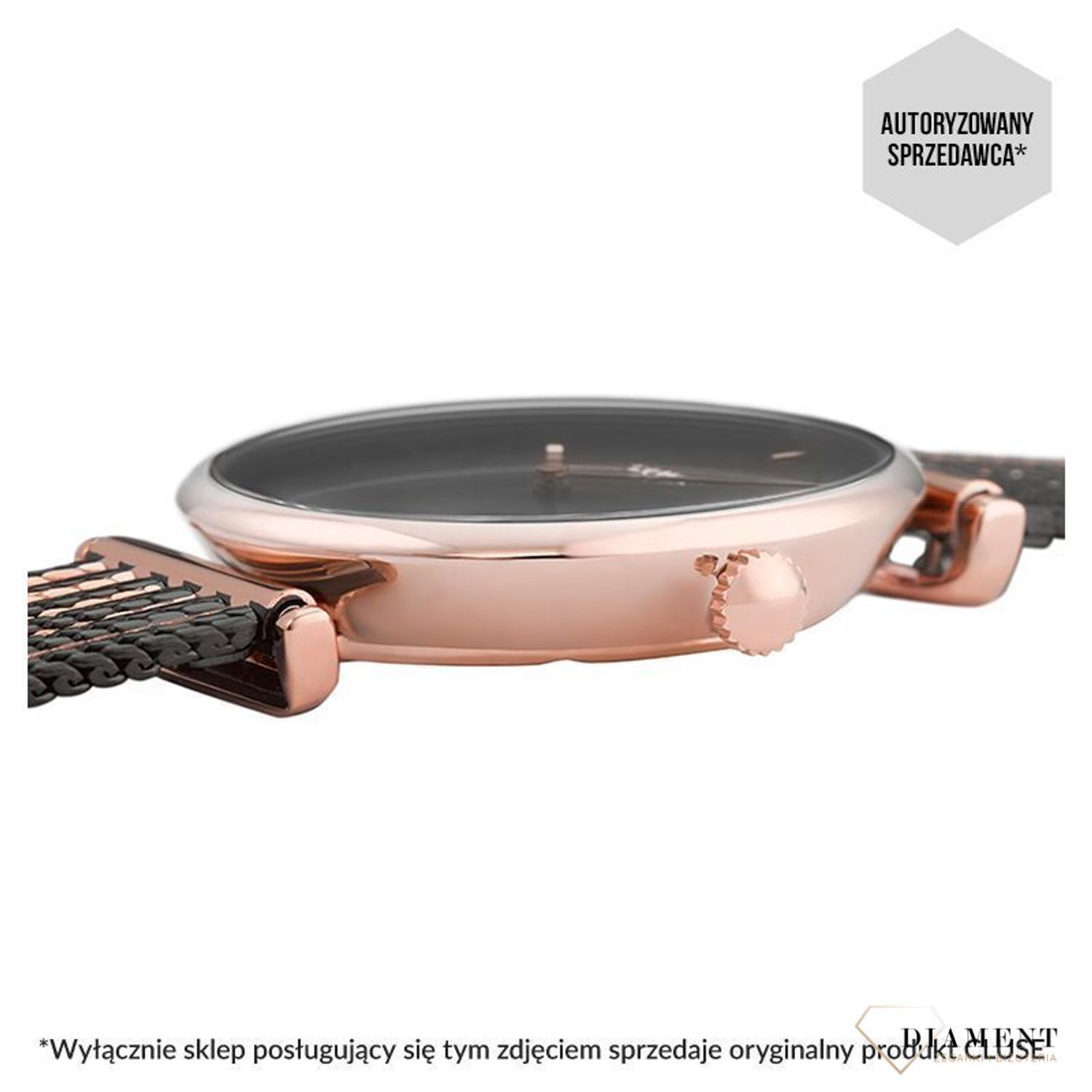 Zegarek damski CLUSE Triomphe Mesh Bicolour Rose Gold Black CW0101208005 (1).jpg