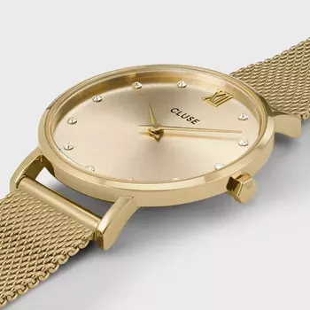Zegarek damski na bransolecie Cluse CW10204 Minuit Mesh Crystals, Full Gold Colour (2).webp