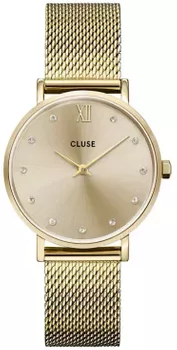 Zegarek damski na bransolecie Cluse CW10204 Minuit Mesh Crystals, Full Gold Colour (3).webp