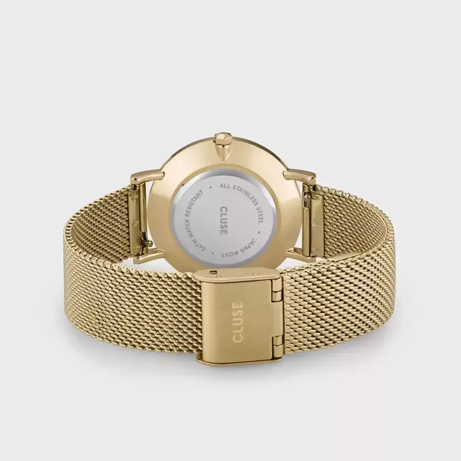 Zegarek damski na złotej bransolecie z zieloną tarczą Cluse CW10206 (2).webp