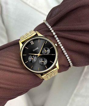Zegarek damski Cluse Minuit Multifunction CW10707 Gold Black Dial 34 mm Au.jpg