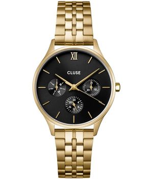 Zegarek damski Cluse Minuit Multifunction CW10707 Gold Black Dial 34 mm.jpg