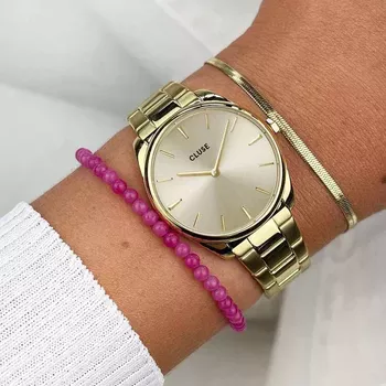 Zegarek damski na bransolecie Cluse damski Petite Gold CW11212 (2).webp