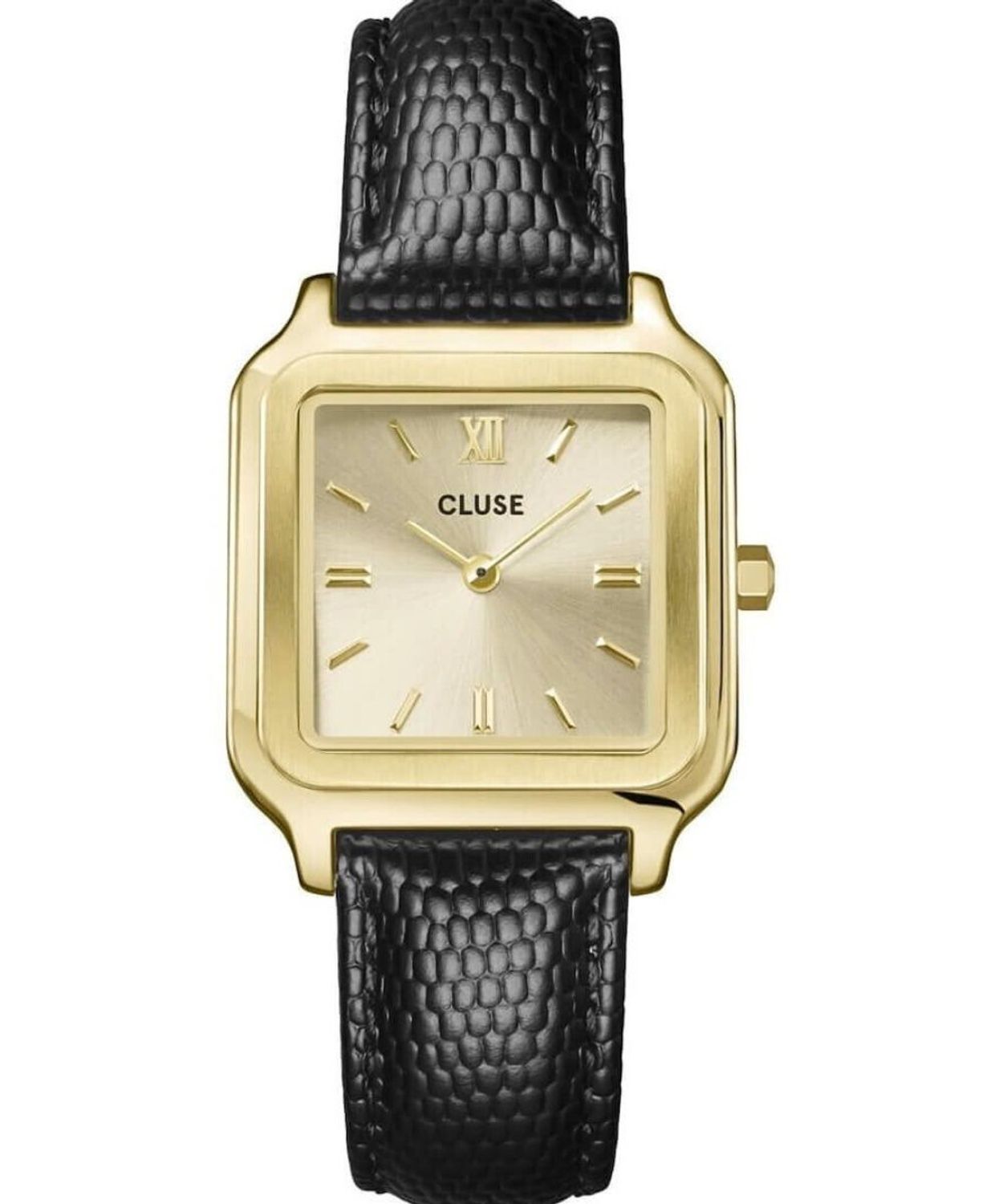 Zegarek damski Cluse CW11903 Leather Black Lizard Gold cluse gold.jpg
