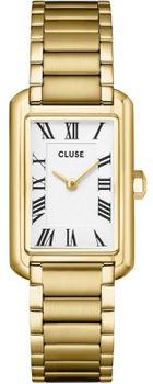 Elegancki zegarek damski Cluse CW15001 Belisenna z kopertą ze stali szlachetnej w złotym odcieniu, białą tarczą, mechanizmem kwarcowym i wodoszczelnością 5 ATM. Bransoleta G-Link z możliwością regulacji długości.1.jpg
