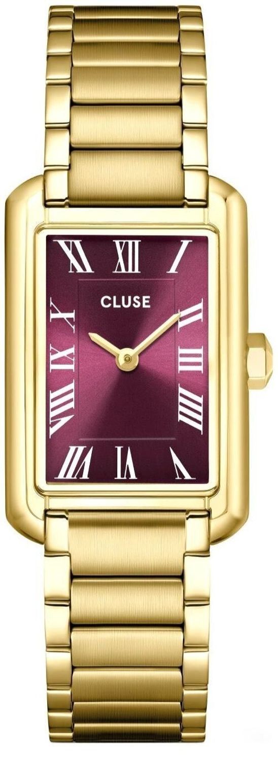 Elegancki zegarek damski Cluse Belisenna CW15004 z kopertą ze stali szlachetnej w złotym odcieniu, bransoletą z dużych ogniw, tarczą z cyframi rzymskimi i mechanizmem kwarcowym. Wodoszczelność 50 m,1.jpg