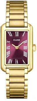 Elegancki zegarek damski Cluse Belisenna CW15004 z kopertą ze stali szlachetnej w złotym odcieniu, bransoletą z dużych ogniw, tarczą z cyframi rzymskimi i mechanizmem kwarcowym. Wodoszczelność 50 m,1.jpg