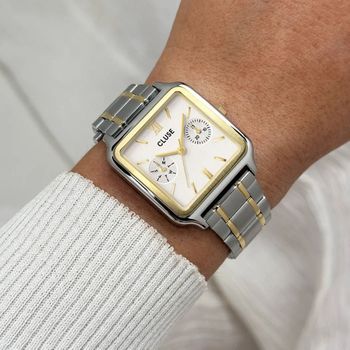 Zegarek damski CLUSE Gracieuse Multifunction CW16402 srebrno-złoty (1).jpg
