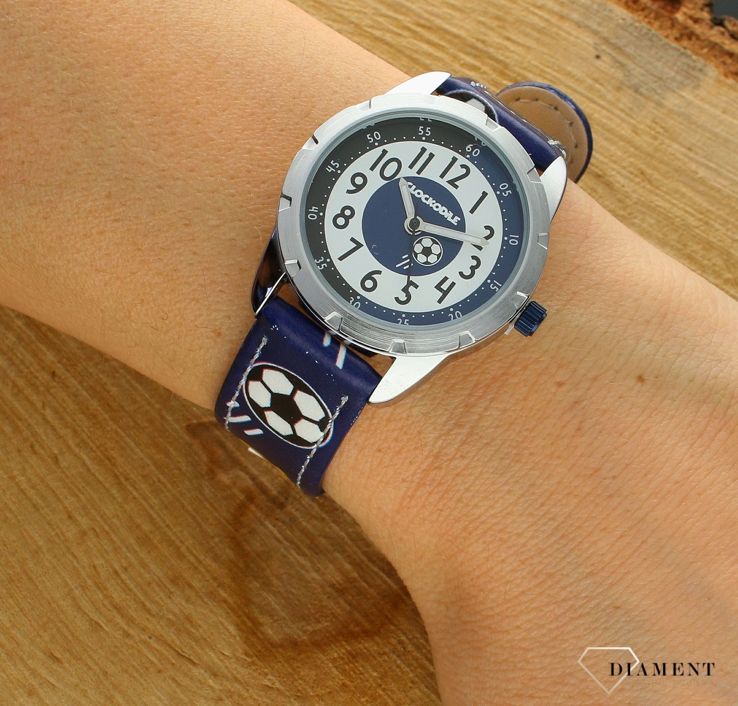 Zegarek dziecięcy dla chłopca Piłka nożna CWB0070 Clockodile.  Zegarek sportowy dla chłopca. Wyraźny zegarek dla chłopaka. Pierwszy zegarek. Nauka godziny. Prezent dla dziecka..jpg