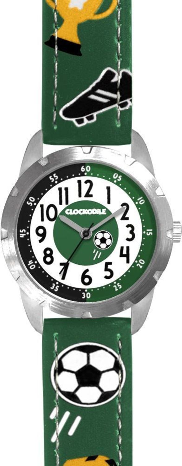 Zegarek Clockodile chłopięcy zielony CWB0071 PIŁKA NOŻNA. Zegarek chłopięcy Clockodile CWB0071 piłka nożna. Zegarek dla dziecka LAVVU CLOCKODILE CWB0071, wyposażony jest w kwarcowy mechanizm, zasilany za pomocą ba.jpg