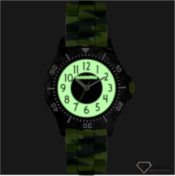 Zegarek dziecięcy dla chłopca silikonowy zielony Moro CWB0083 Clockodile.  Zegarek sportowy dla chłopca. Wyraźny zegarek dla chłopaka. Pierwszy zegarek. Nauka godziny. Prezent dla dziecka.1.png