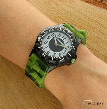 Zegarek dziecięcy dla chłopca silikonowy zielony Moro CWB0083 Clockodile.jpg