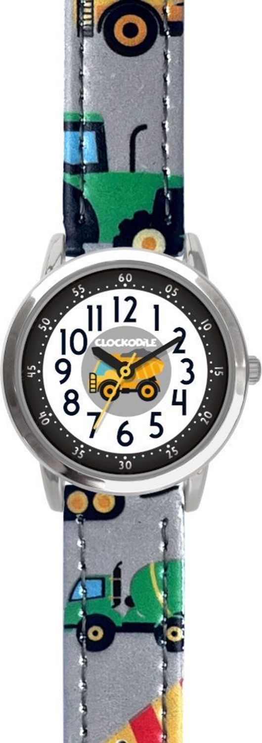 Zegarek dla chłopca Clockodile CWB0091 KOPARKI wyposażony jest w kwarcowy mechanizm, zasilany za pomocą baterii. Mechanizm japoński mieści się w wytrzymałej, okrągłej kopercie12.jpg