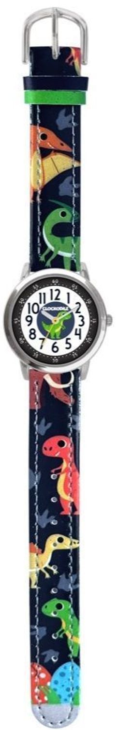 Zegarek dziecięcy Clockodile Granatowy CWB0100 DINOZAURY Zegarek dla dziecka LAVVU CLOCKODILE CWB0100, wyposażony jest w kwarcowy mechanizm, zasilany za pomocą baterii. Mechanizm japoński mieści się w wytrzymałej,.jpg