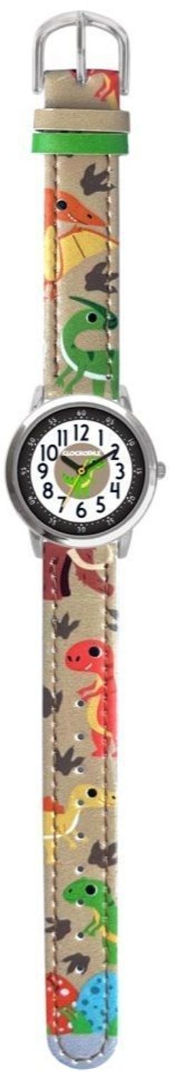 Zegarek chłopięcy Clockodile beżowy CWB0101 DINOZAURY. Zegarek dla dziecka LAVVU CLOCKODILE CWB0101, wyposażony jest w kwarcowy mechanizm, zasilany za pomocą baterii. Mechanizm japoński mieści się w wytrzymałej, o.jpg