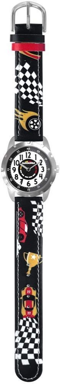 Zegarek Clockodile granatowy zegarek chłopięcy CWB0120 SAMOCHODY WYŚCIGOWE.  Zegarek dla dziecka LAVVU CLOCKODILE CWB0120, wyposażony jest w kwarcowy mechanizm, zasilany za pomocą baterii. Mechanizm japoński mieśc.jpg