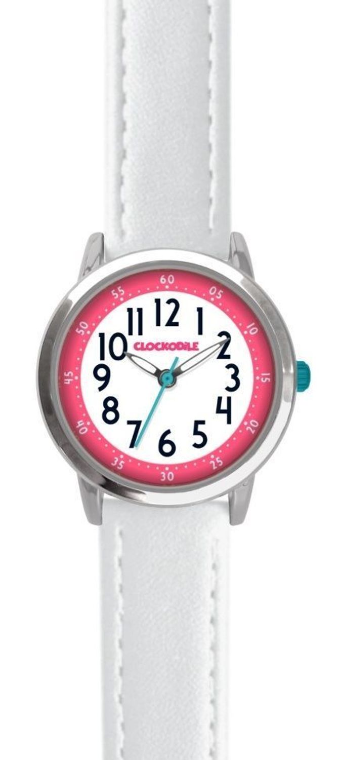 Zegarek dziecięcy dla dziewczynki Biała klasyka CWG5076. Zegarek dla dziecka LAVVU CLOCKODILE CWG5076 na baterię. Zegarek dla dziecka. Dziecięcy pierwszy zegarek. Zegarek do łatwego odczytania godziny. Na prezent. Zegarek dla dzie.jpg