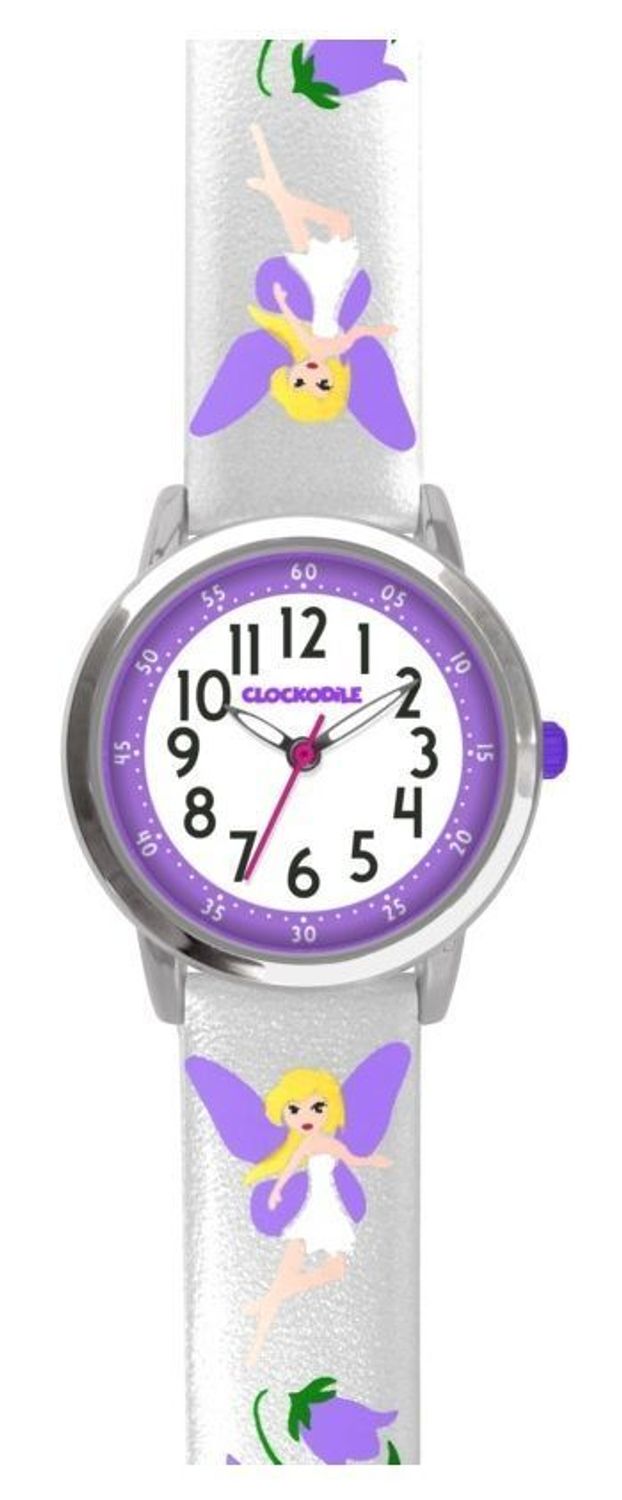 Zegarek dziecięcy dla dziewczynki 'Fioletowa kwiatowa wróżka' CWG5082. Zegarek dla dziecka LAVVU CLOCKODILE CWG5082 fioletowa wróżka na baterię. Zegarek dla dziecka. Dziecięcy pierwszy zegarek. Zegarek do łatwego odczytania godzin (3).jpg