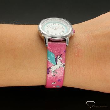 Zegarek dla dziecka LAVVU CLOCKODILE CWG5100 różowy w jednorożce.  Zegarek dla małej dziewczynki. Zegarek dziecięcy. Zegarek na pasku dziecięcy. Zegarek idealny na pomysł dla dziecka. Dla dziewczynki (1).jpg