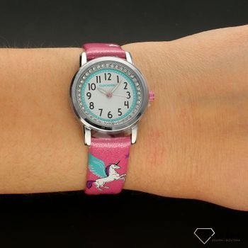 Zegarek dla dziecka LAVVU CLOCKODILE CWG5100 różowy w jednorożce.  Zegarek dla małej dziewczynki. Zegarek dziecięcy. Zegarek na pasku dziecięcy. Zegarek idealny na pomysł dla dziecka. Dla dziewczynki (4).jpg