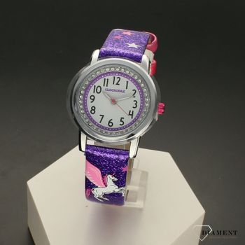 Zegarek dla dziecka LAVVU CLOCKODILE CWG5102 fioletowy w jednorożce. Zegarek dla małej dziewczynki. Zegarek dziecięcy. Zegarek na pasku dziecięcy. Zegarek idealny na pomysł dla dziecka. Dla dziewczynki (3).jpg