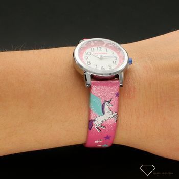 Zegarek dla dziecka LAVVU CLOCKODILE CWG5110 różowy w jednorożce.  Zegarek dla małej dziewczynki. Zegarek dziecięcy. Zegarek na pasku dziecięcy. Zegarek idealny na pomysł dla dziecka. Dla dziewczynki (1).jpg