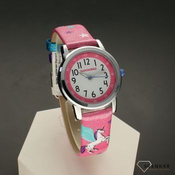 Zegarek dla dziecka LAVVU CLOCKODILE CWG5110 różowy w jednorożce.  Zegarek dla małej dziewczynki. Zegarek dziecięcy. Zegarek na pasku dziecięcy. Zegarek idealny na pomysł dla dziecka. Dla dziewczynki (3).jpg