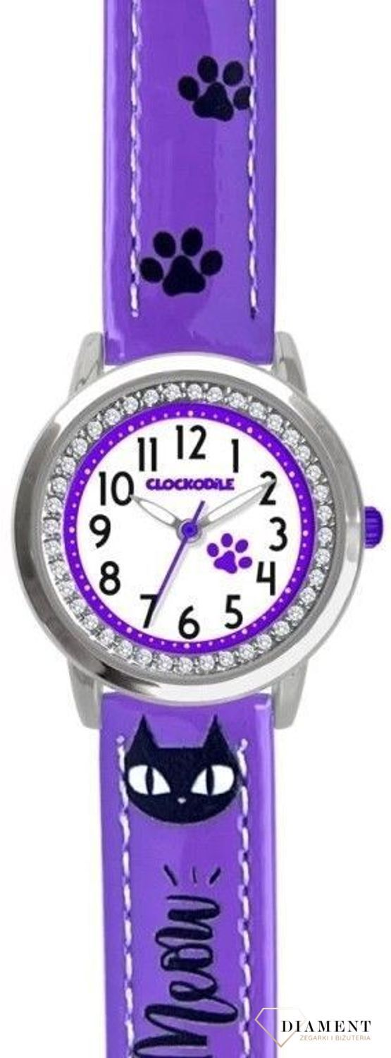 Zegarek dla dziewczynki CLOCKODILE CWG5190 kotki CWG5190, wyposażony jest w kwarcowy mechanizm, zasilany za pomocą baterii. Mechanizm japoński mieści się w wytrzymałej, okrągłej kopercie. Koperta wykonana z ALLOY’.jpg