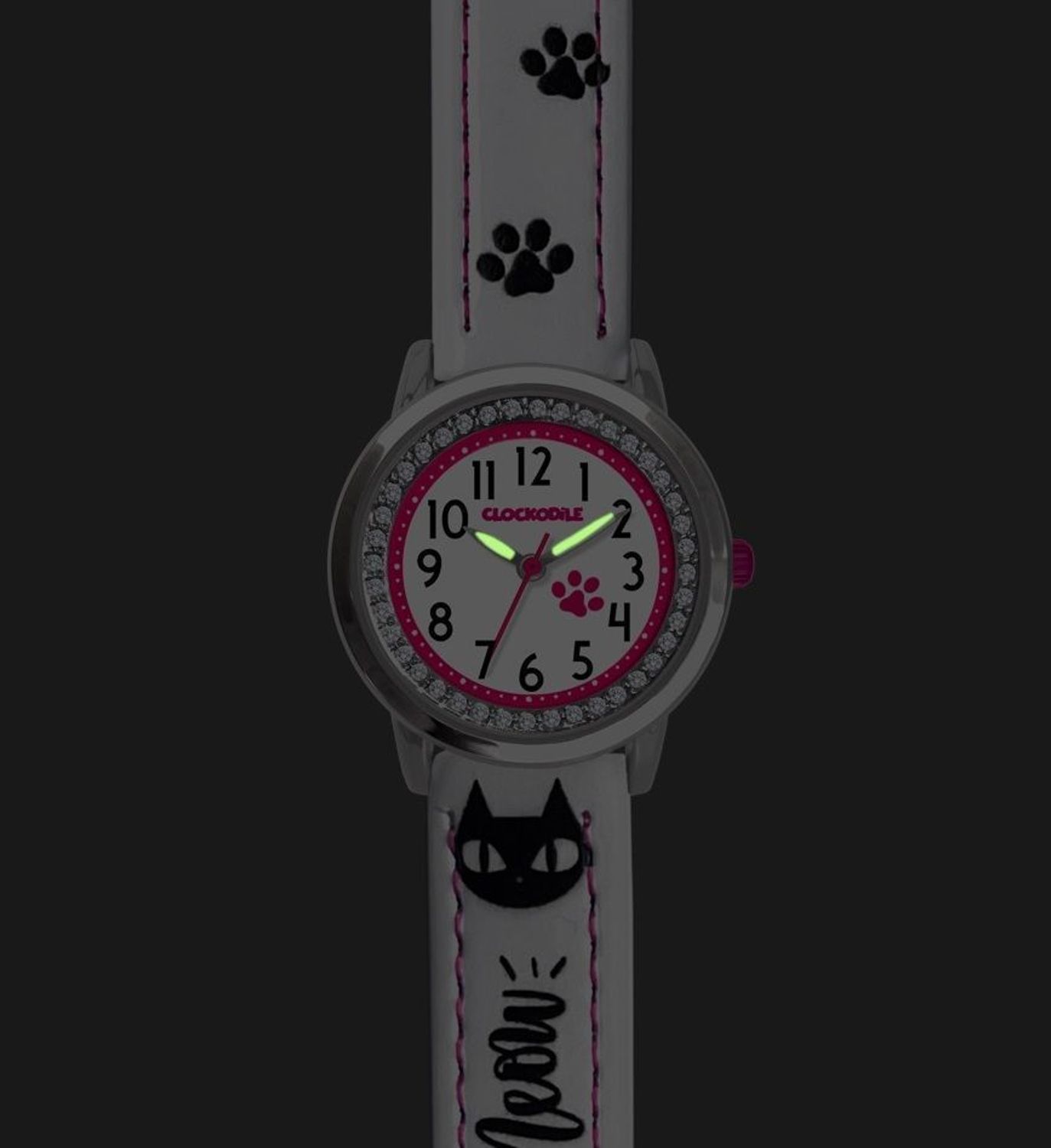 Zegarek dla dziewczynki Clockodile CWG5191 kotki . Zegarek dla dziecka LAVVU CLOCKODILE CWG5191,.jpg