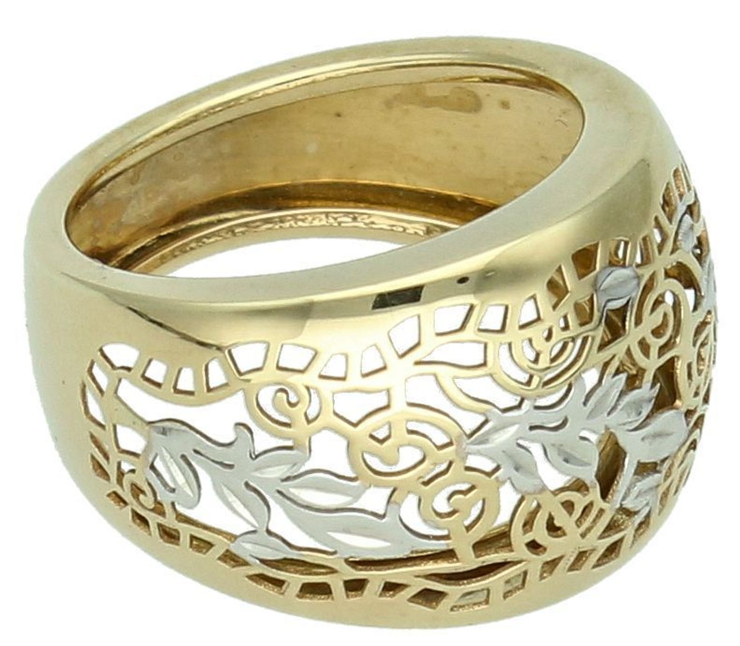 Złoty pierścionek 'Ornamentowe kwiaty'.jpg