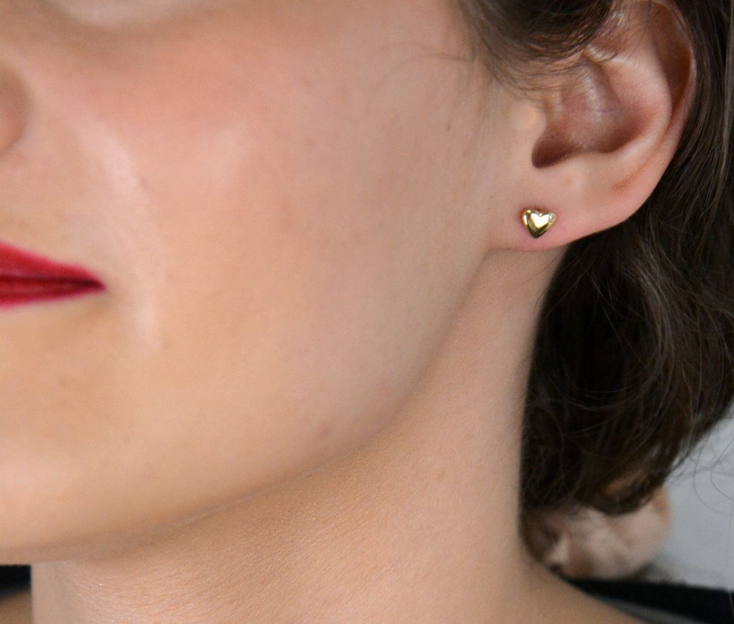 Kolczyki złote serduszka z cyrkonią pr 585, DBK000000-038.jpg