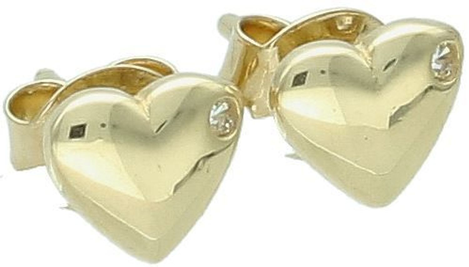 Kolczyki złote serduszka z cyrkonią pr 585, DBK000000-038.jpg