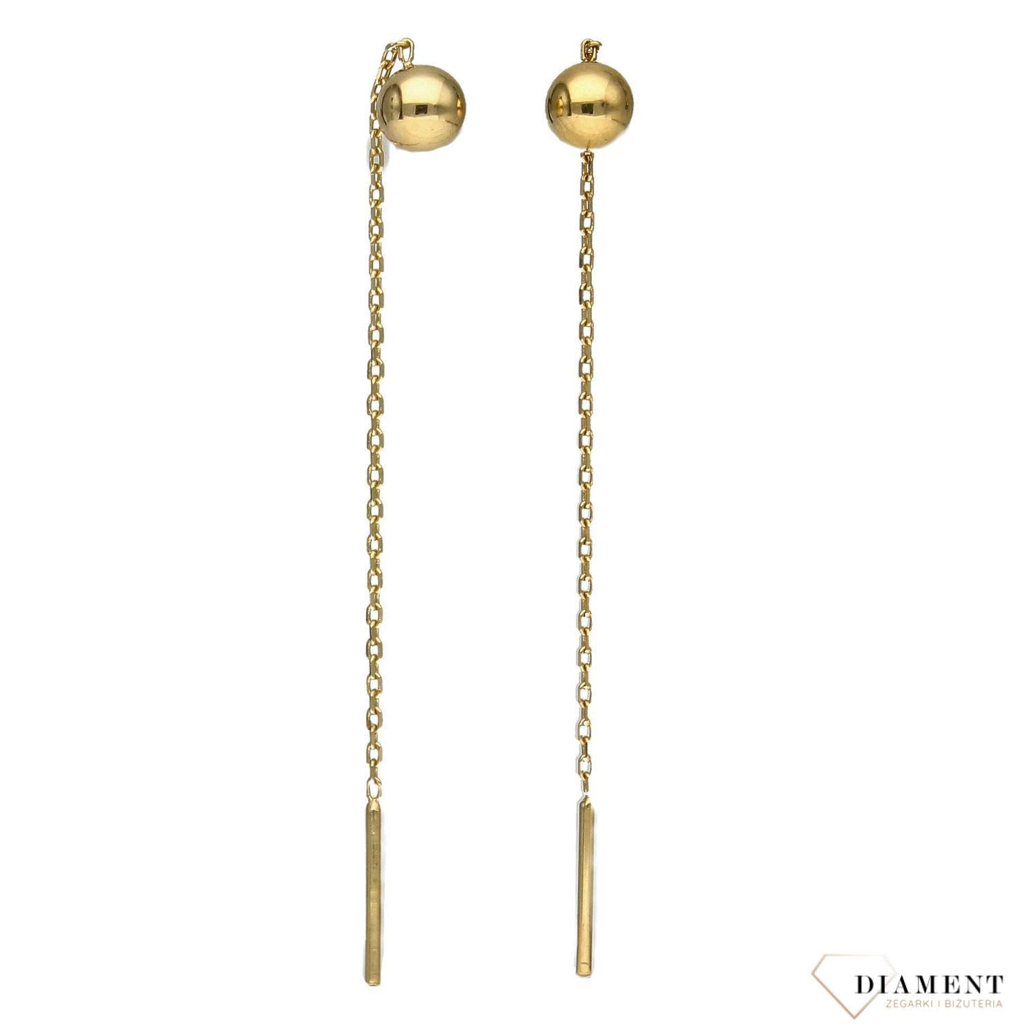 Kolczyki złote 585 przeciągane kuleczki DBK000000-045.jpg