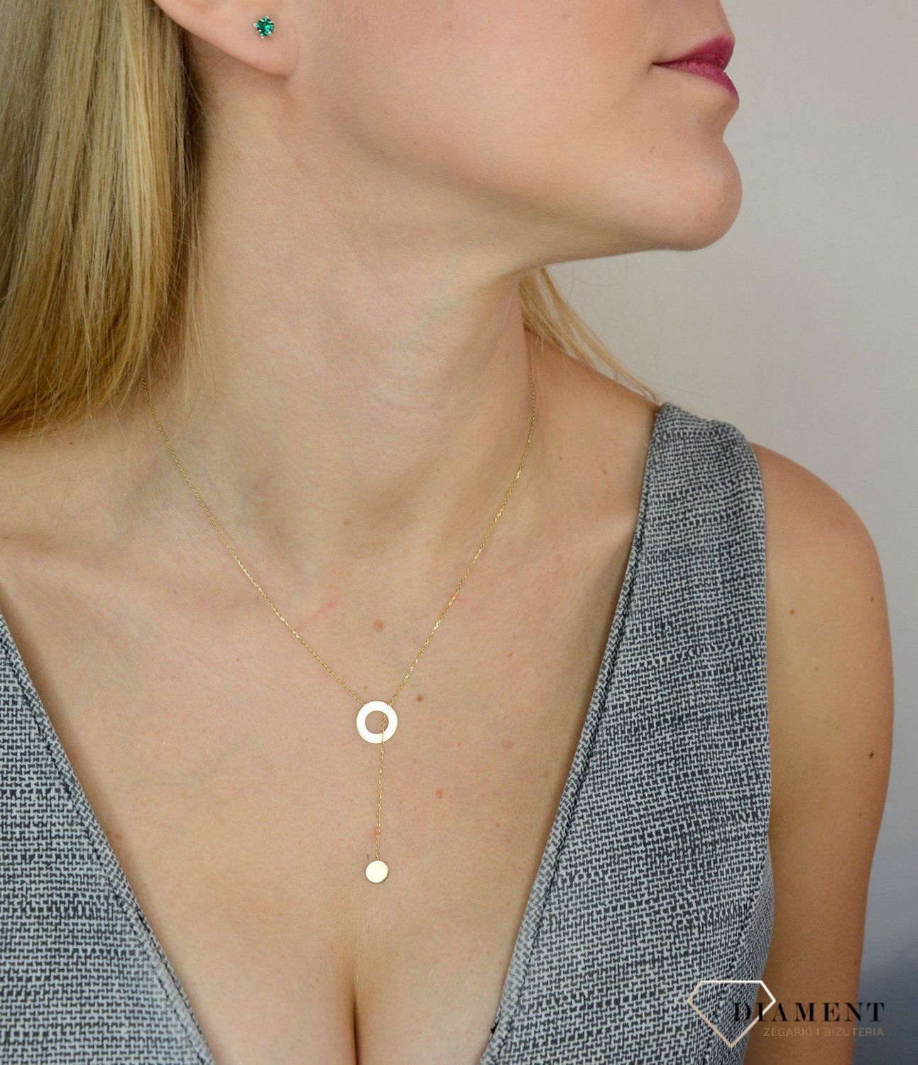 Naszyjnik  złoty z elementem wiszącym DBN000000-100.jpg