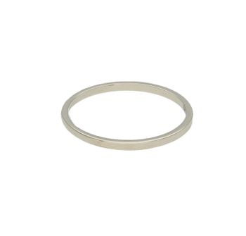 Złoty pierścionek damski 585 gładka obrączka rozmiar 15 DBP000000-055 to złoty damski pierścionek wykonany z wysokiej próby białego złota 585. Wzór gładkiej obrączki klasycznej nadaje pierścionkowi nowoczesnego wyglądu (4).jpg