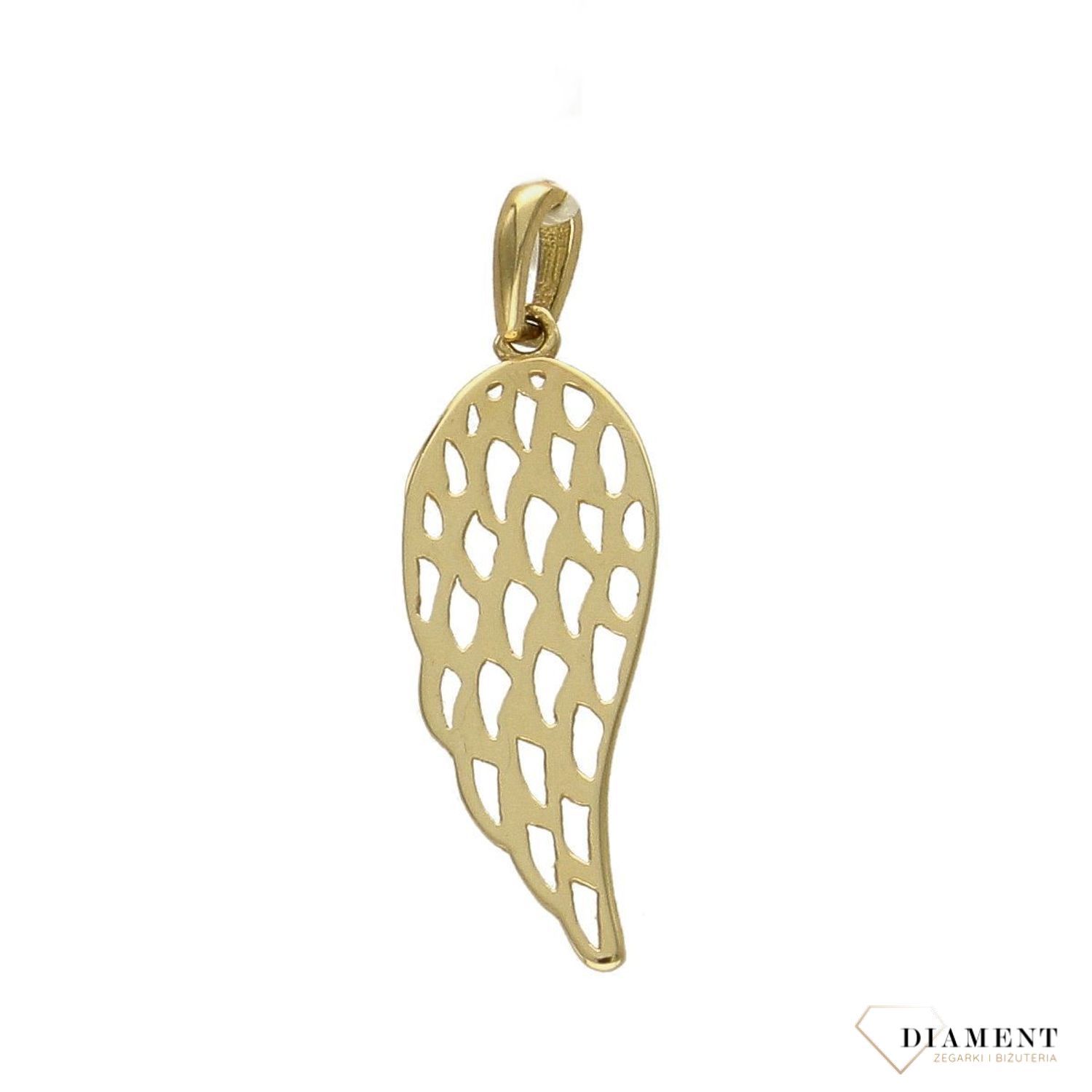 Złota zawieszka 585 skrzydło ażurowe DBZ000000-013.jpg