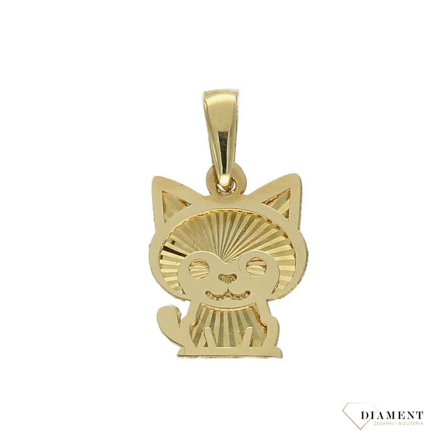 Złota zawieszka 585 kotek DBZ000000-082.jpg