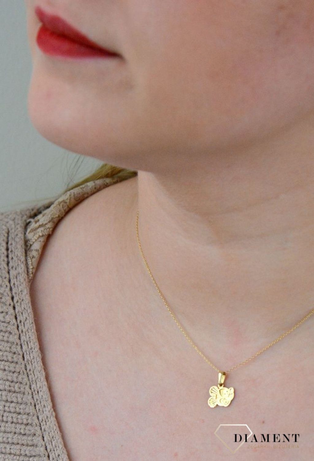 Złota zawieszka 585 myszka miki DBZ000000-083.jpg