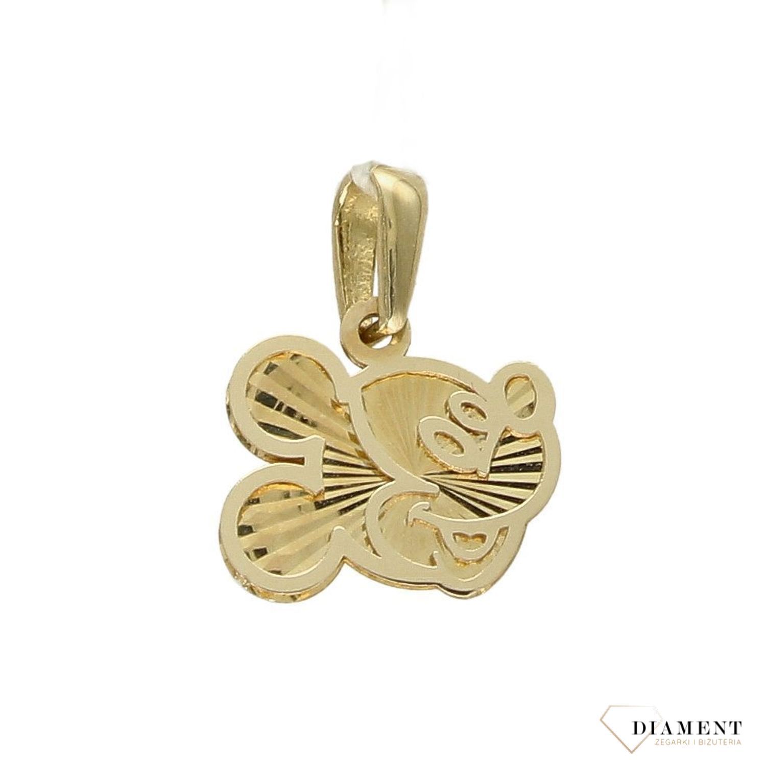 Złota zawieszka 585 myszka miki DBZ000000-083.jpg