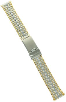 Stalowa bransoleta do zegarka CONDOR DD102 o szerokości mocowania 20 mm. Dostępna w kolorze złotym lub srebrnym. Elegancka, trwała i wygodna, pasuje do wszystkich zegarków1.jpg