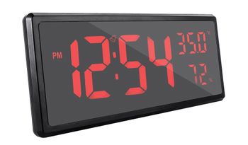 Zegar cyfrowy LCD JVD termometrem i higrometrem Czerwone cyfry DH308.1.jpg