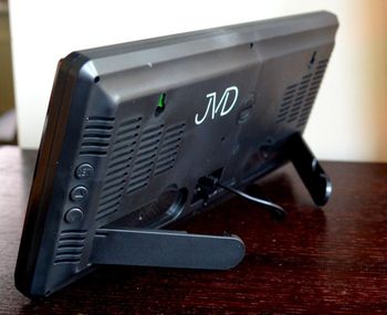 Zegar cyfrowy LCD JVD termometrem i higrometrem Zielone cyfry DH308.2. ⏰ Alarm ⏰ Data ⏰ Termometr ⏰ Higrometr (1).JPG