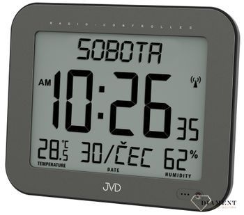 Zegar cyfrowy JVD stacja pogody sterowana radiowo DH9363.1. zegar z polskim menu ✓zegar z polskim datownikiem ✓ Zegary cyfrowe ✓Zegary sterowane radiem✓ Zegary na biurko✓.jpg