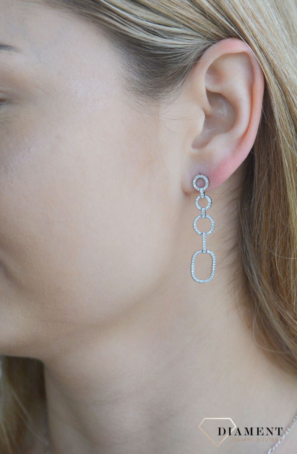 Srebrne kolczyki damskie 925 wiszące z cyrkoniami DIA-11268-925.jpg