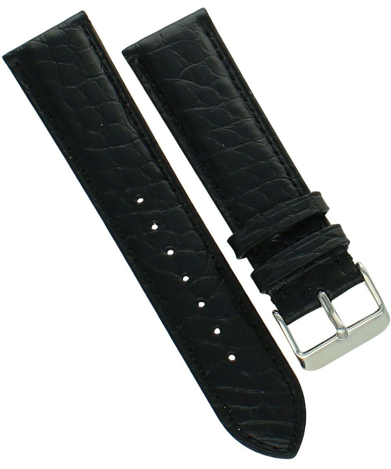 Pasek do zegarka 22 mm skóra aligatora czarny premium luxury.jpg
