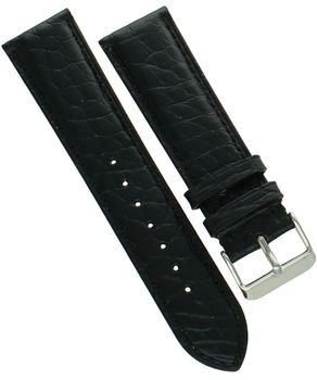 Pasek do zegarka 22 mm skóra aligatora czarny premium luxury.jpg